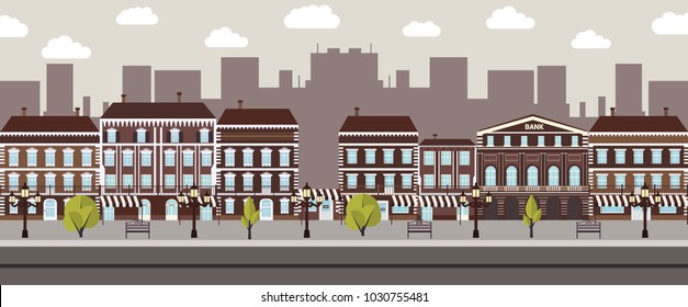 chocolate vector city panoramic