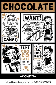 chocolate vector comics