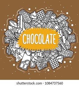 chocolate vector doodle illustration