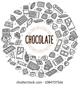 chocolate vector doodle illustration