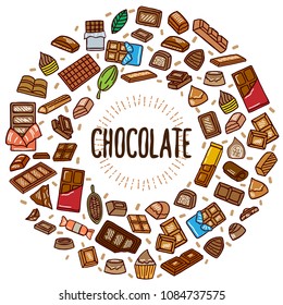 chocolate vector doodle illustration