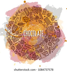 chocolate vector doodle illustration