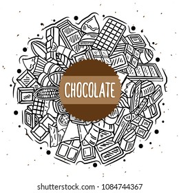 chocolate vector doodle illustration