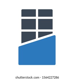 chocolate vector glyph colour icon 