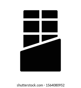 chocolate vector glyph flat icon 