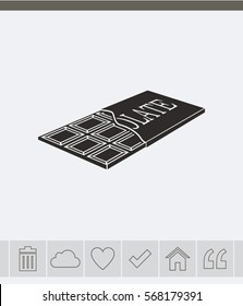 Chocolate vector icon.