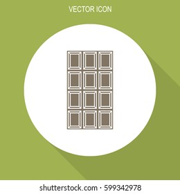 Chocolate vector icon.