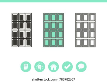 Chocolate vector icon.