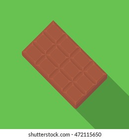 Chocolate vector icon in flat style for web