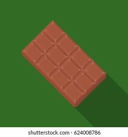 Chocolate vector icon in flat style for web