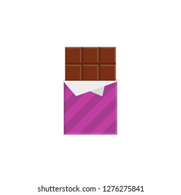 Chocolate. Vector icon illustration Flat design