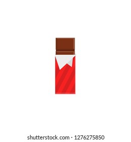 Chocolate. Vector icon illustration Flat design