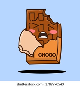 ilustración de icono del vector de chocolate. ilustración de icono plano. puede utilizarse para banner, volante, icono, pegatina y otros