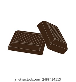 Chocolate vector icon illustration symbol design