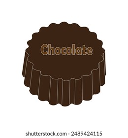 Chocolate vector icon illustration symbol design