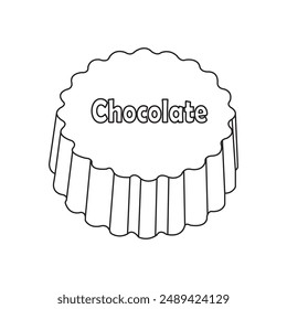 Chocolate vector icon illustration symbol design