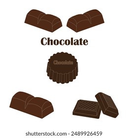 Chocolate vector icon illustration symbol design