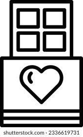 Chocolate Vector Icon Line Style