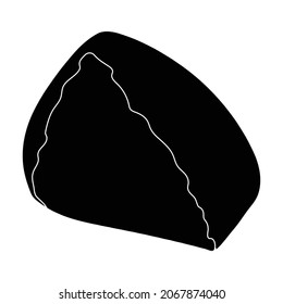 Chocolate vector icon.Black vector icon isolated on white background chocolate.