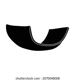 Icono vector de chocolate.Icono vector negro aislado en chocolate de fondo blanco.