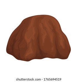 Chocolate vector icon.Cartoon vector icon isolated on white background chocolate.