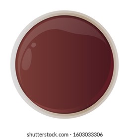 Chocolate vector icon.Realistic vector icon isolated on white background chocolate.