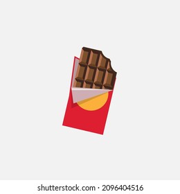 Chocolate vector illustration, Chocolate flat icon