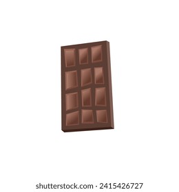 Ilustración vectorial de chocolate con diseño plano.