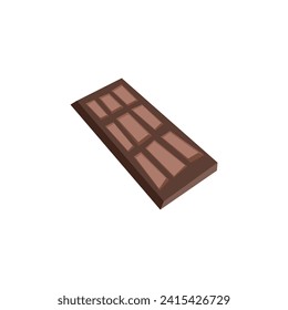 Chocolate vector illustration with flat style design.