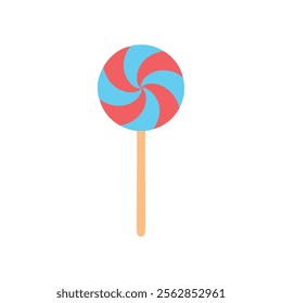 Chocolate vector illustration, Love lollipop