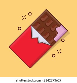 Schokolade Vektorgrafik auf transparentem Hintergrund.Hochwertige Symbole. Vektorgrafik     Icon für Konzept und Grafikdesign.