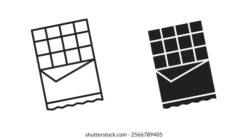 Chocolate vector line icon illustration