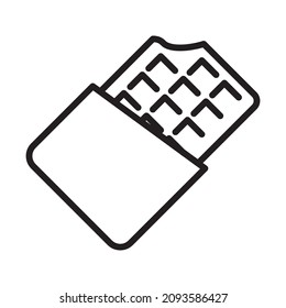 chocolate vector line for web, presentation, logo, Icon Symbol.