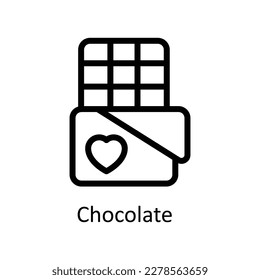 Chocolate Vector       outline Icons. Simple stock illustration stock