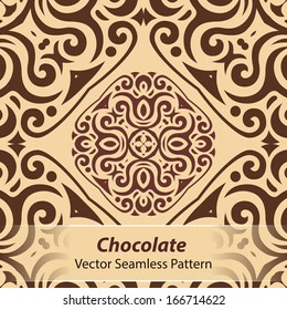 Chocolate Vector Seamless Pattern for Your Own Design