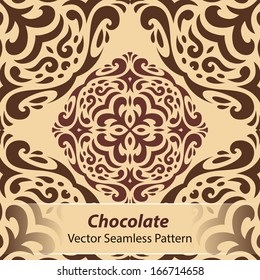Chocolate Vector Seamless Pattern for Your Own Design