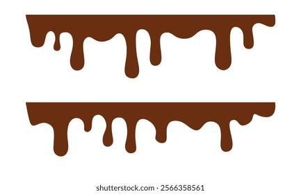 chocolate vector. wallpaper. background. chocolate on white background. chocolate frame.