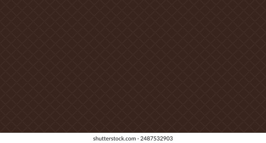 Chocolate wafer 3D seamless pattern graphic illustration. Ice cream cone texture brown color background. 