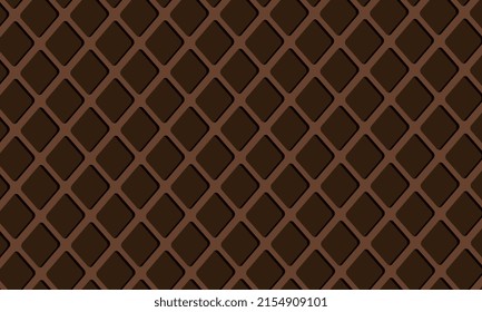 Chocolate wafer background vector illustration