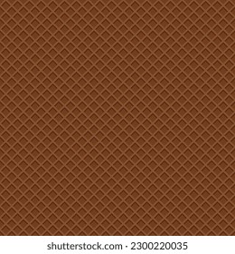 Chocolate wafer texture. Sweet and delicious seamless pattern. Vector illustration