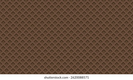 Chocolate waffle cone and wafer texture vector backgrounds. Flat vector illustration isolated on white background.