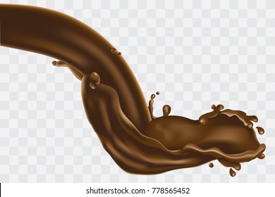 chocolate water milk splash