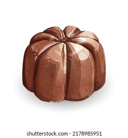 Chocolate watercolor vector design great for cards, banners, headers, party posters or decorate your artwork.
