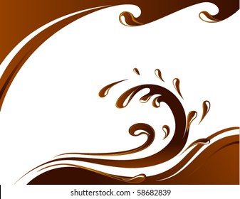 Chocolate wave card