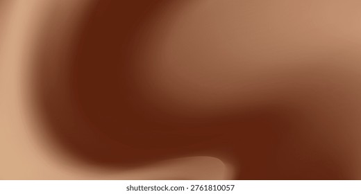 Chocolate wavy background. Brown coffee texture. Swirl liquid cocoa pattern