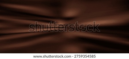 Chocolate wavy background. Brown coffee texture. Swirl liquid cocoa pattern