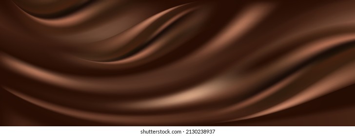 illustration flowing brown waves
