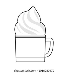 chocolate and whipped cream