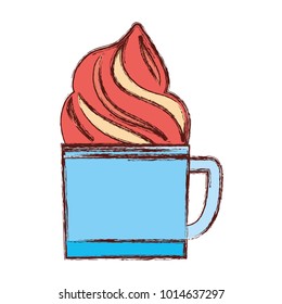 chocolated and whipped cream