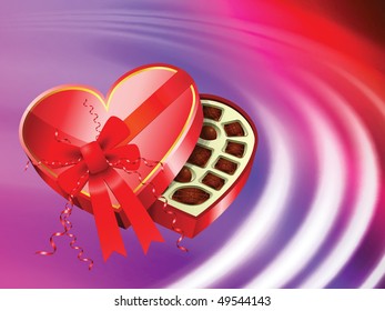 Chocolates sobre fondo de onda líquida abstracta de fondo vectorial original Ilustración